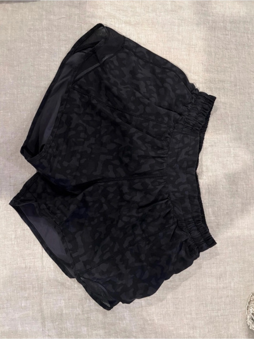 lululemon athletica Black Subtle Print Athletic Shorts
